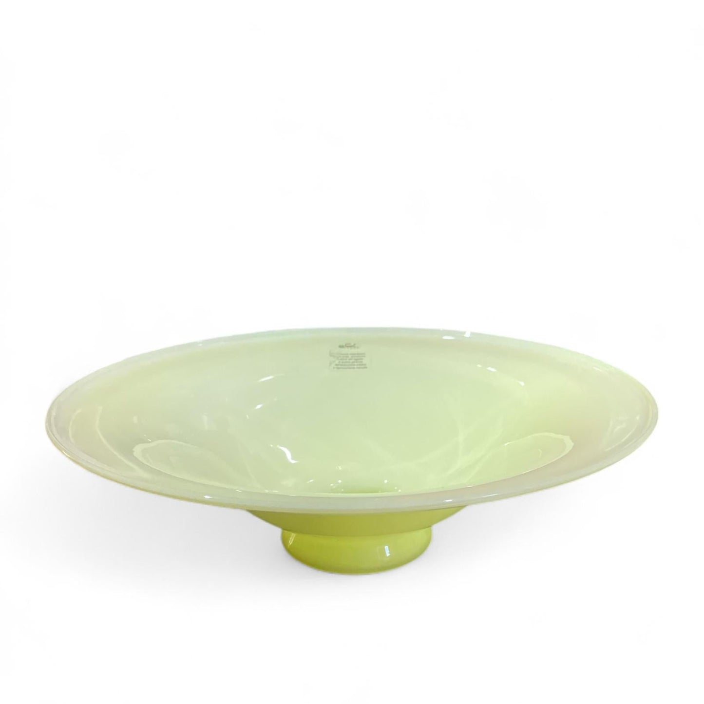 CRISTALLERIA ITALIA Coppa 34x10,4cm Cristallo Verde