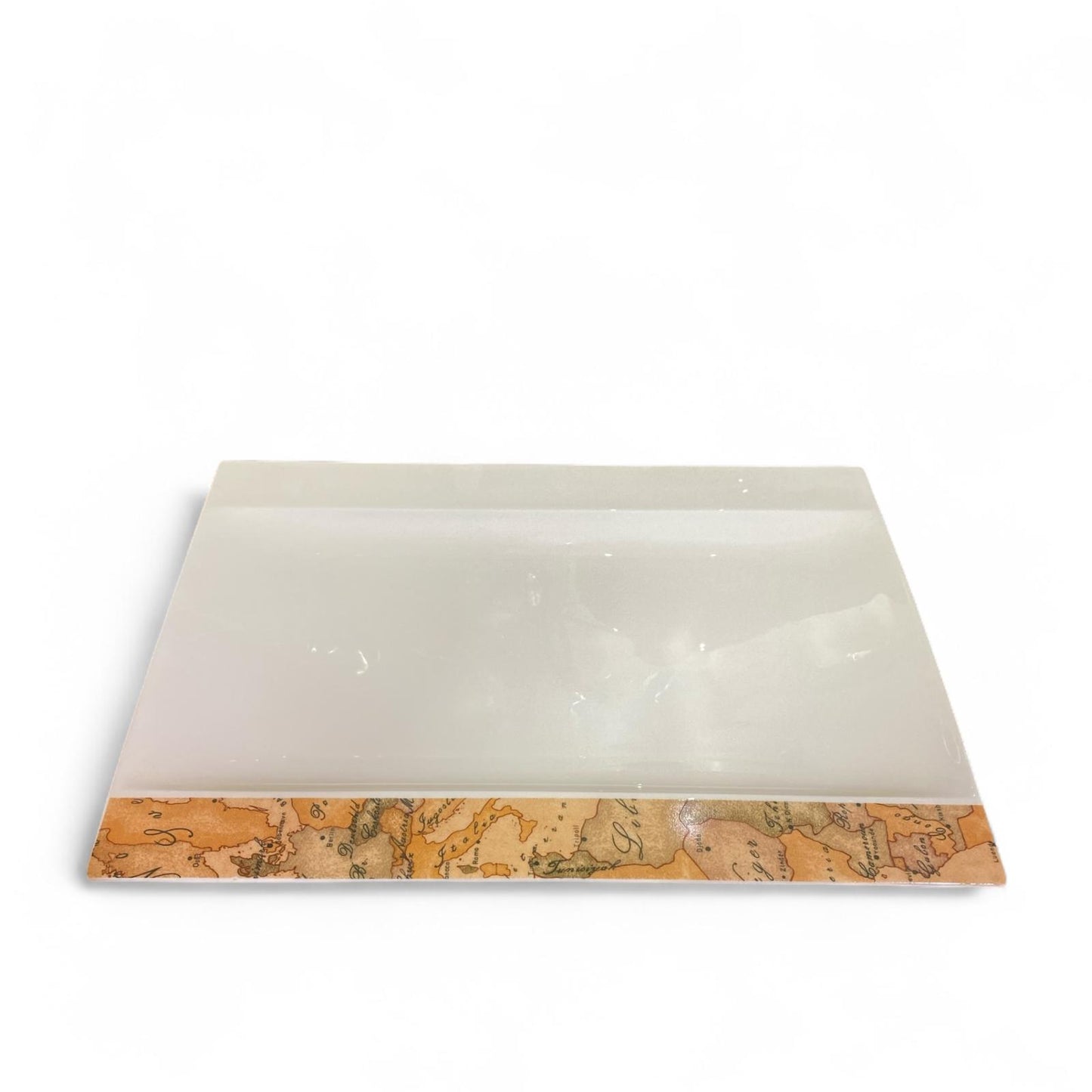 ALVIERO MARTINI Piatto/Vassoio 39,5x28,5cm Ceramica Bianco