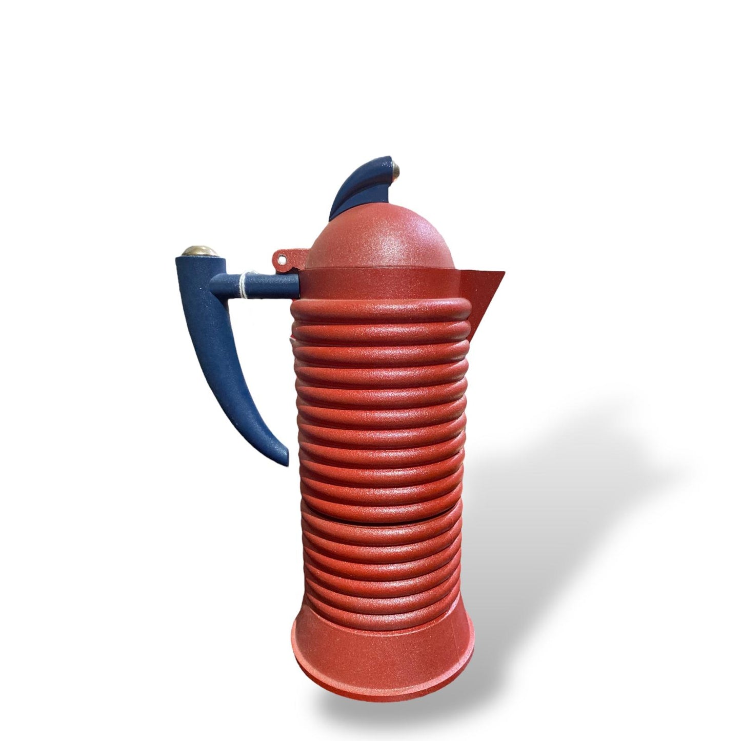 CALDERONI F.LLI (MADE IN ITALY) Moka/Caffettiera 4 Tazze Acciaio Inossidabile Rosso