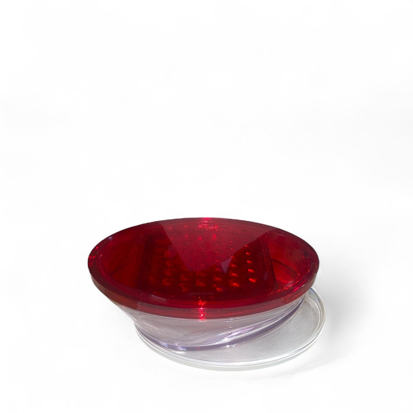 GUZZINI Grattugia 22x12,5x8,3cm Metallo Plastica Rossa Trasparente