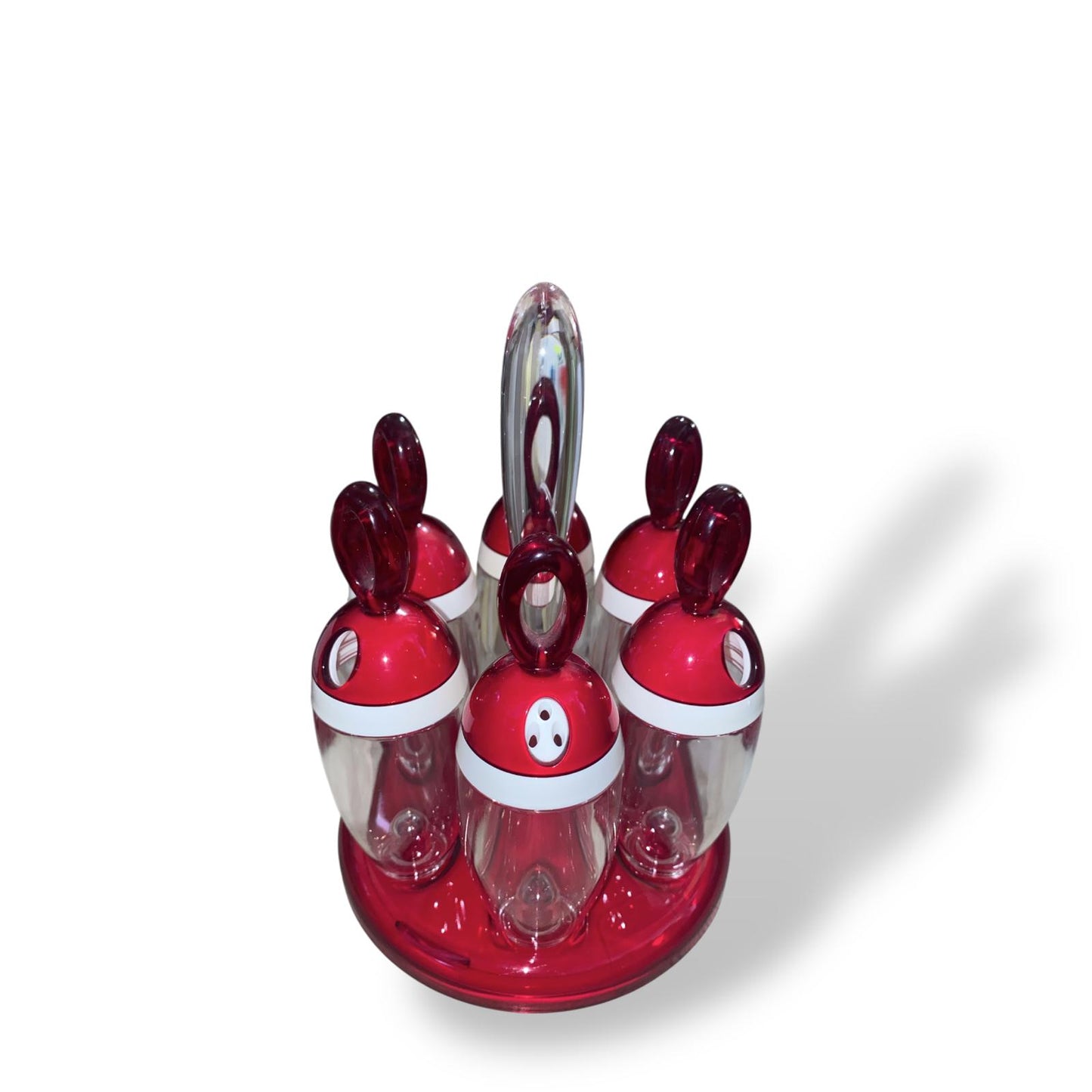 GUZZINI Porta Spezie 16x21,5cm Plastica Rossa Trasparente