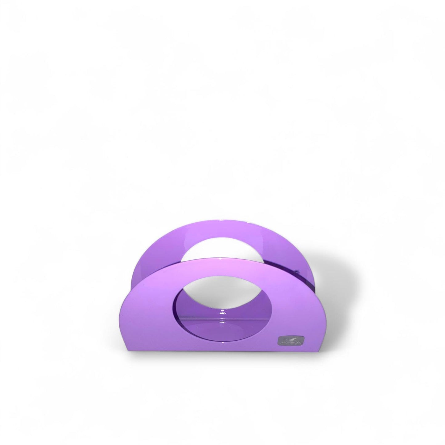 MORINOX MADE IN ITALY Porta Tovaglioli 15,5x4,5x9,6cm Acciaio Viola Inox