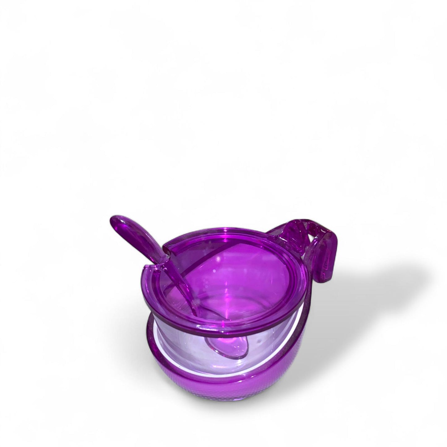 GUZZINI Zuccheriera 13,5x10,3x7,2cm Plastica trasparente e dettagli Viola Trasparente