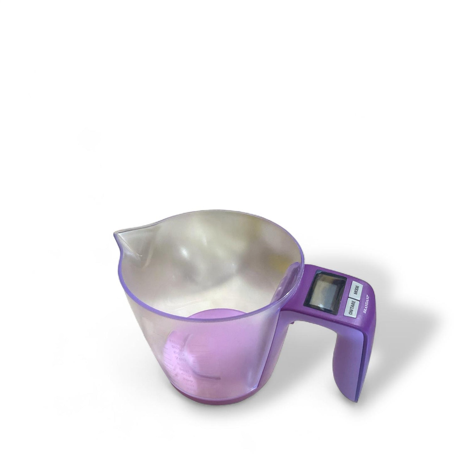 BRANDANI Bilancia Elettronica con contenitore 23x14,4x14,3cm Plastica Trasparente Viola