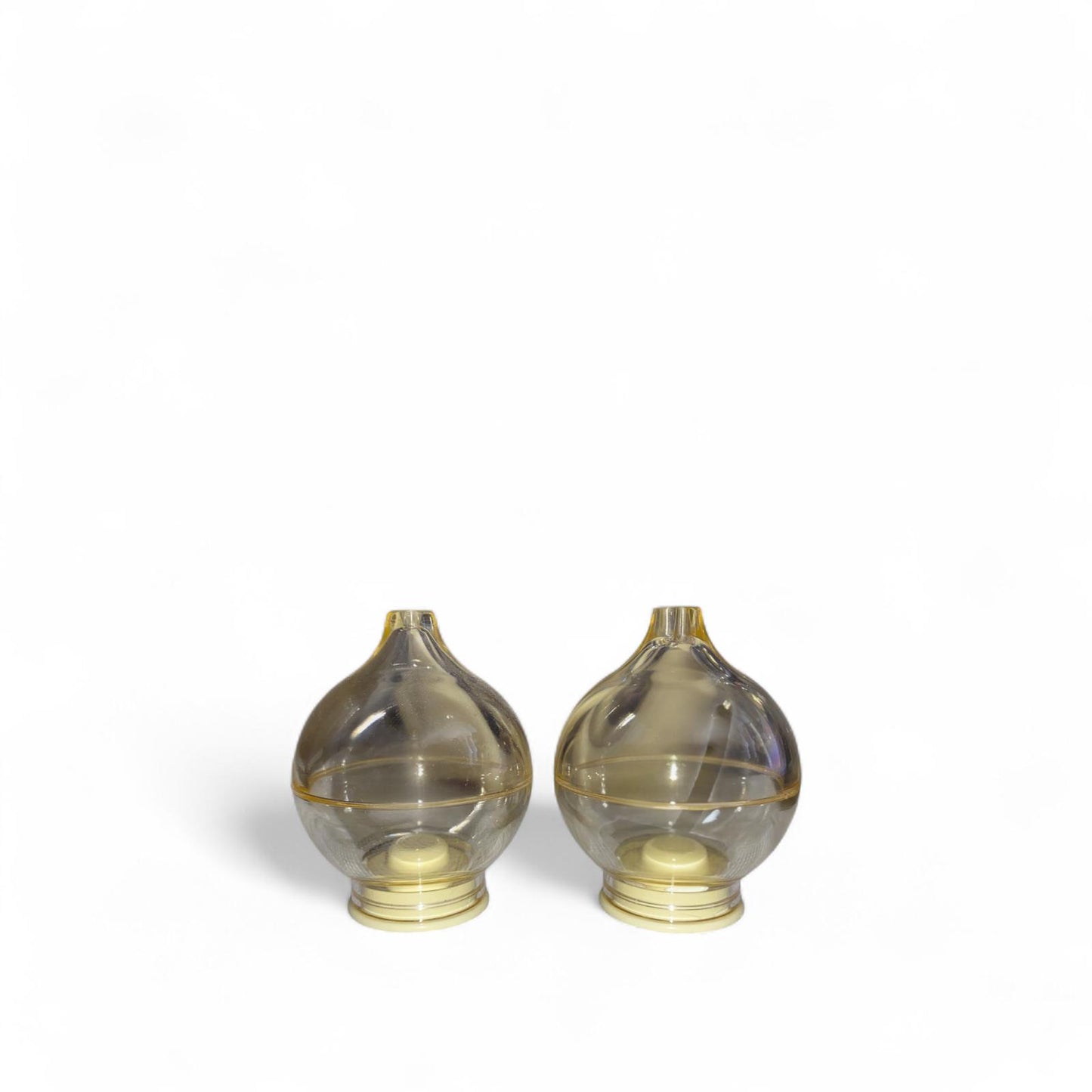 GUZZINI Set Sale e Pepe 5,5x7cm Plastica Trasparente Gialla Fondo Giallo