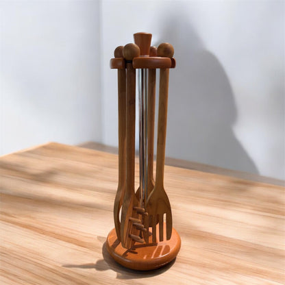 FOPPAPEDRETTI Poggia Mestoli con Mestoli 38x15cm Legno