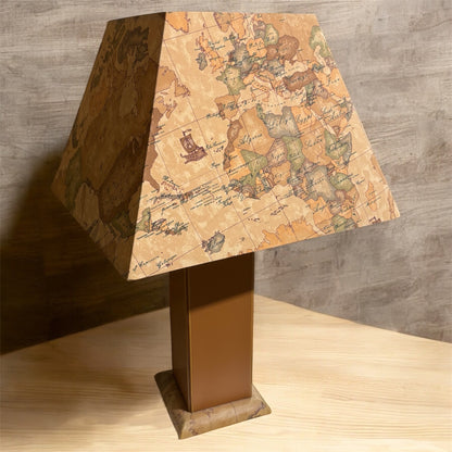 ALVIERO MARTINI Lampada da Tavolo Quadrata 65x30cm