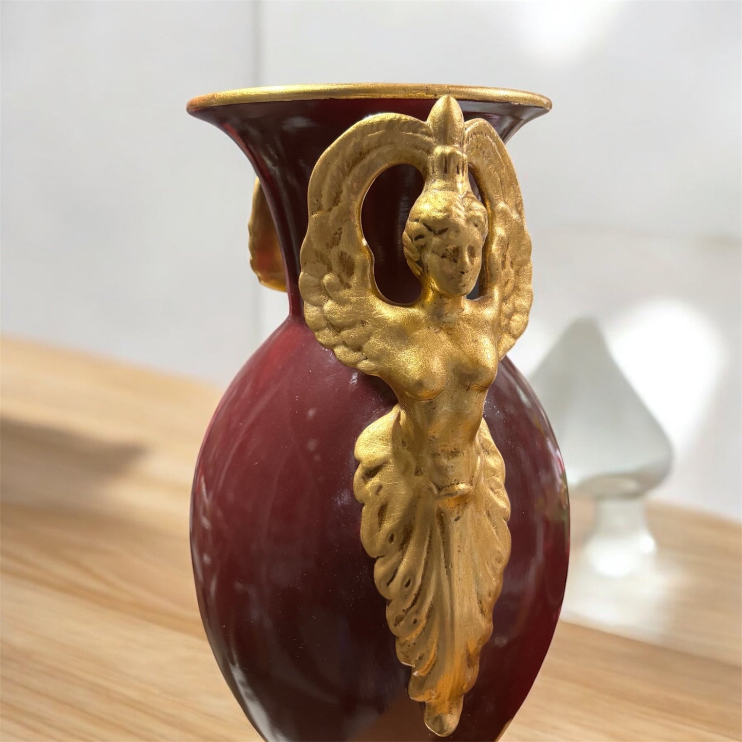 MILLENNIO Vaso Grande in Ceramica Burgundy  65x35cm