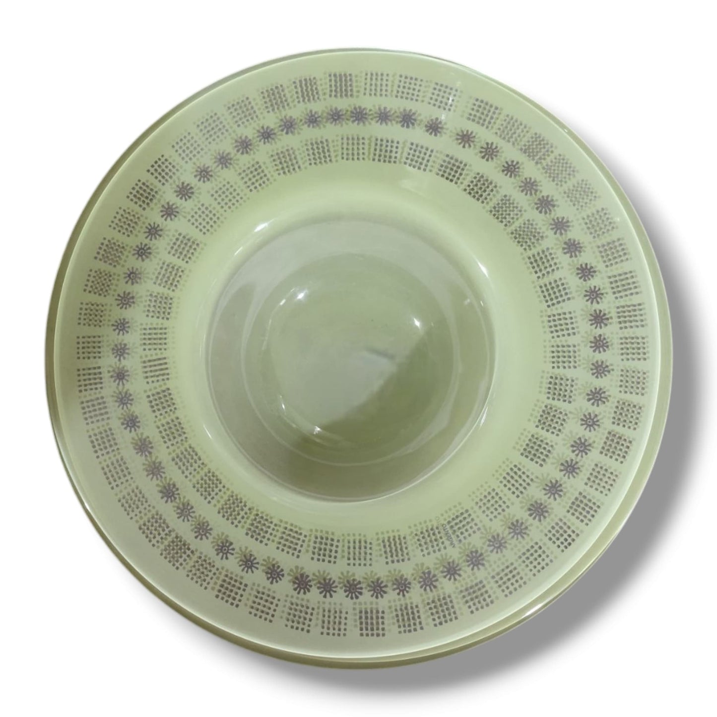EGIZIA Ciotola in vetro con vero argento diametro 23,5cm verde