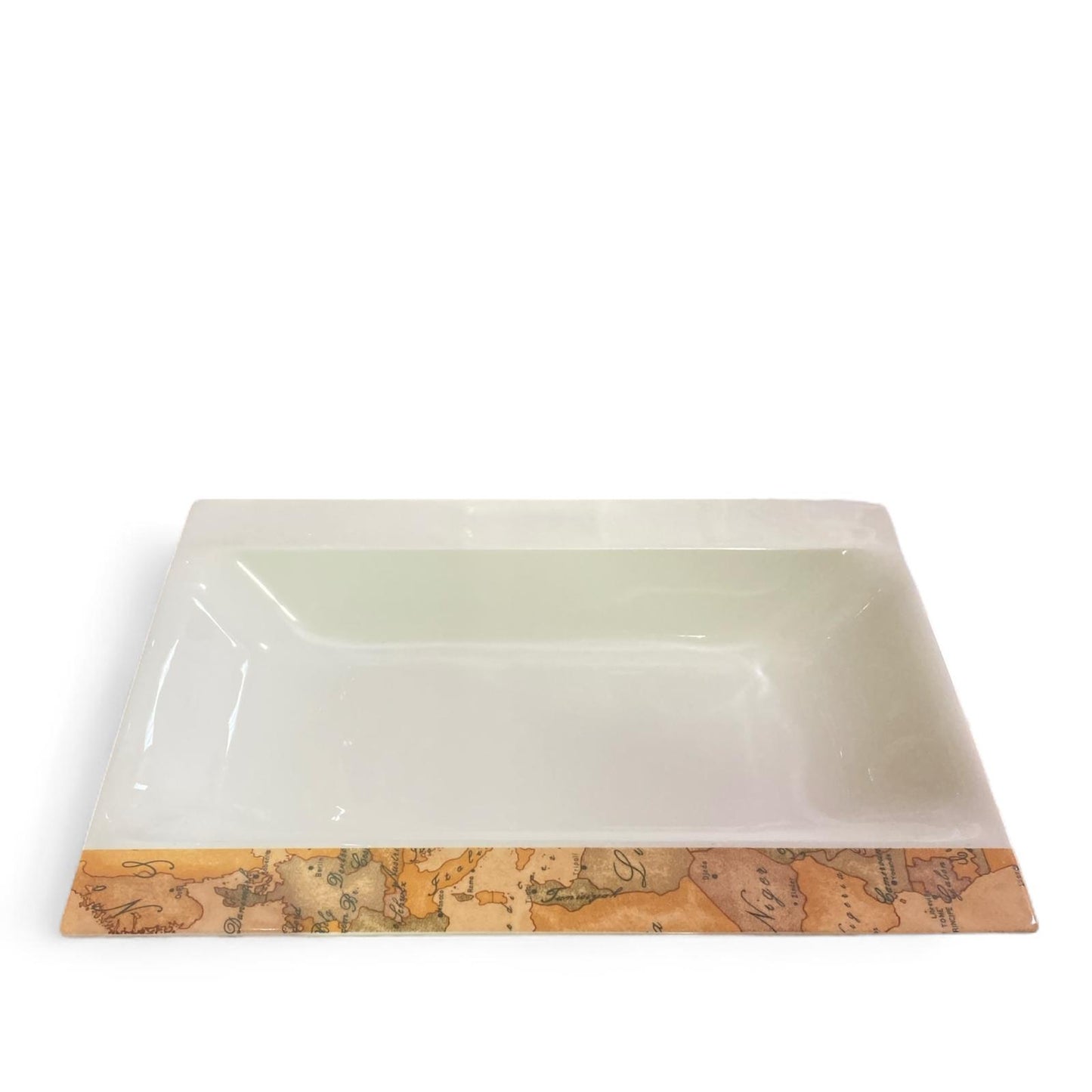 ALVIERO MARTINI Vassoio/Piatto 39,4x29x5,2cm Ceramica Bianco