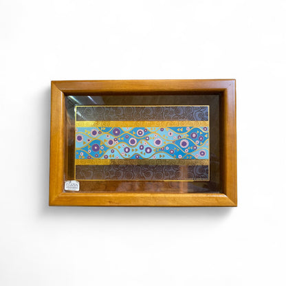 EGIZIA Portagioie 25x17x5cm Legno Vetro con ricami a Omaggio per Gustav Klimt