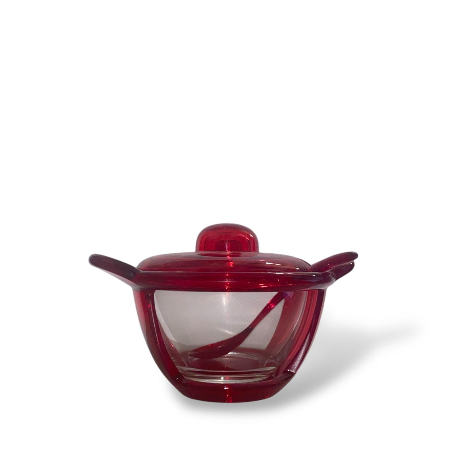 GUZZINI Zuccheriera 15,5x11x9cm Plastica Trasparente Rossa