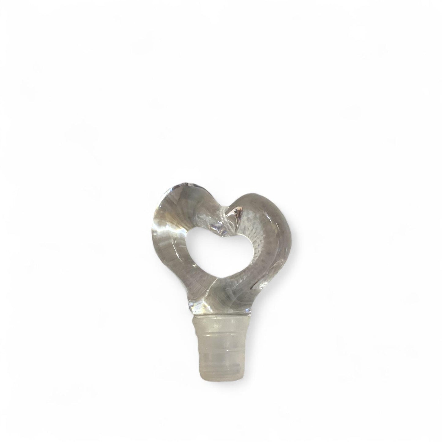 SHERATONN Tappo Vino Love 5x7cm Plastica Trasparente