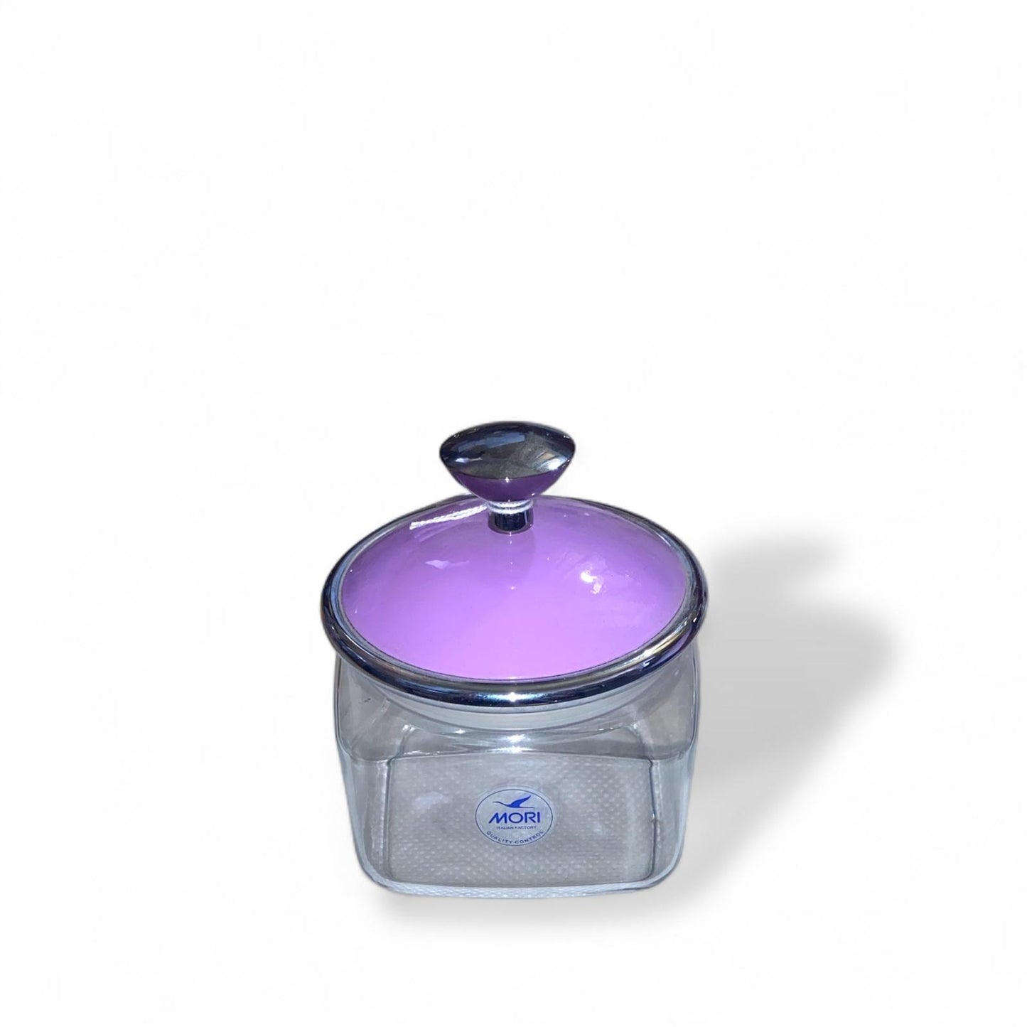 MORI ITALIAN FACTORY Porta Bon Bon/Contenitore 10x12cm Vetro Borosilicato Trasparente